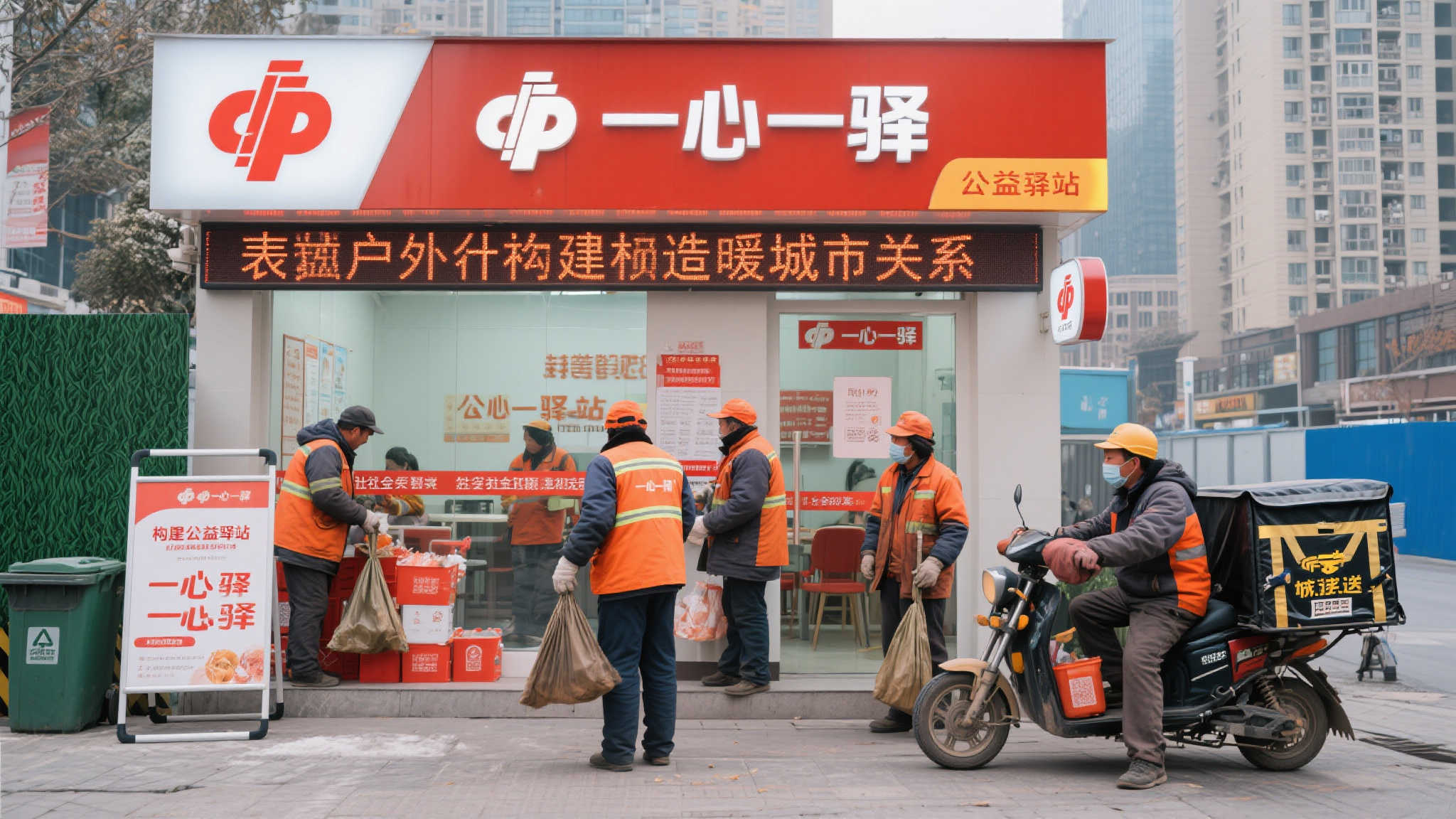 情暖户外，福彩公益驿站关爱劳动者